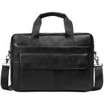 Stylish 15-Inch Leather Briefcase for Men
