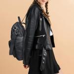 Waterproof PU Leather Backpack for Women