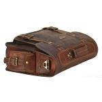 HULSH Full Grain Leather Laptop Messenger Bag