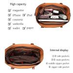 Aileese Retro Soft Leather Tote Handbag for Women