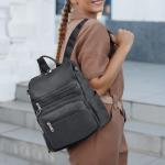Waterproof PU Leather Backpack for Women
