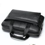 Stylish 15-Inch Leather Briefcase for Men