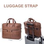 Men's Leather Laptop Briefcase for Business Travel