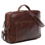 SID & VAIN Simon XL Leather Laptop Briefcase