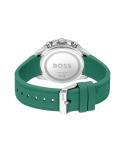 BOSS Men's Teal Silicone Chronograph Watch