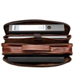 SID & VAIN Simon XL Leather Laptop Briefcase