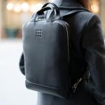 Moleskine Classic Leather Laptop Backpack - Black