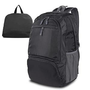 Dewellyoo Foldable Lightweight Hiking Backpack - Black
