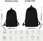 YXQSED Lightweight Water-Resistant School Backpack for Girls
