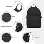 Kono Casual Black School Backpack for Everyone