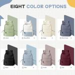 Lightweight Black School Backpack for Women and Teens