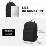 Kono Casual Black School Backpack for Everyone
