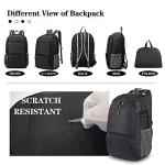 Dewellyoo Foldable Lightweight Hiking Backpack - Black