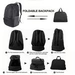 Dewellyoo Foldable Lightweight Hiking Backpack - Black