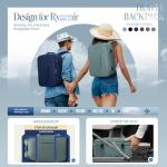 Ryanair Approved Travel Backpack and Clear Bag