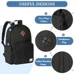 Kasgo 15.6 Inch Lightweight Water-Resistant Backpack