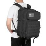 Large 45L Military Tactical Backpack with Patches