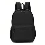 Lightweight Classic Black School Backpack for Teens