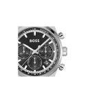 BOSS Men's Chronograph Watch with Black Leather Strap