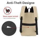 Lightweight Classic Black School Backpack for Teens