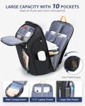Men's 17.3” Laptop Backpack with USB Charging