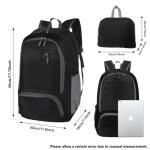 Lightweight Waterproof Travel Backpack, 30L, Unisex