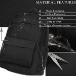 SAKUTANE Waterproof Black Backpack for School & Travel