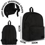 Cool Black School Backpack with USB Charging