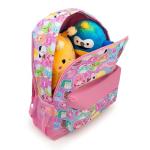 Cute Pink Squishmallows Girls Backpack with Kangaroo Pocket