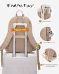 LOVEVOOK Women's Waterproof Laptop Backpack - Khaki