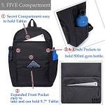 SAKUTANE Waterproof Black Backpack for School & Travel