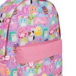 Cute Pink Squishmallows Girls Backpack with Kangaroo Pocket