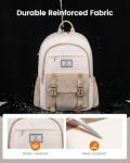 LOVEVOOK Women's Waterproof Laptop Backpack - Khaki
