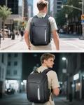 Men's 17.3” Laptop Backpack with USB Charging