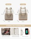 LOVEVOOK Women's Laptop Backpack with USB Port