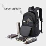Anti-Theft USB Charging Laptop Backpack - Black