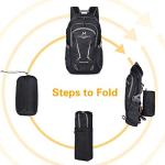 Loocower 45L Foldable Backpack - Black