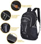 Loocower 45L Foldable Backpack - Black