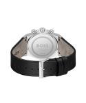 BOSS Men's Chronograph Watch with Black Leather Strap
