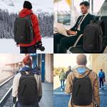 Anti-Theft USB Charging Laptop Backpack - Black