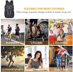 Loocower 45L Foldable Backpack - Black