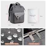 Lekesky Grey 15.6" Laptop Backpack for Travel