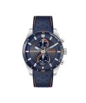 HUGO Men’s Multifunction Quartz Watch with Navy Strap