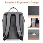 Lekesky Grey 15.6" Laptop Backpack for Travel