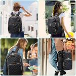 Stylish Black Backpack with USB Charging Port