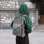 Lekesky Grey 15.6" Laptop Backpack for Travel