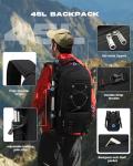 Water Resistant 45L Travel Backpack for Outdoors