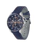 HUGO Men’s Multifunction Quartz Watch with Navy Strap