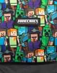Minecraft Boys Black Backpack with Fun Gamer Prints