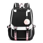 Teenage Girls' White Backpack with USB Port